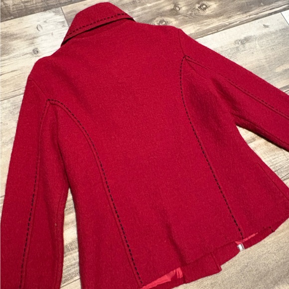 NWT!! Carson Wool Jacket with Artistic Details, MEDIUM - Picture 5 of 9